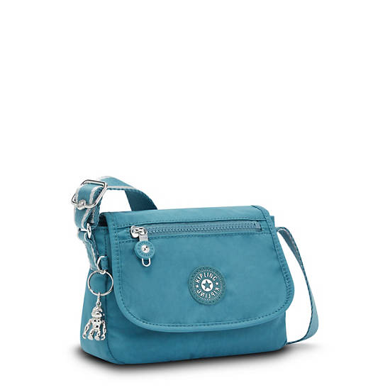 Kipling Sabian Crossbody Mini Tassen Turquoise | BE 1342IL